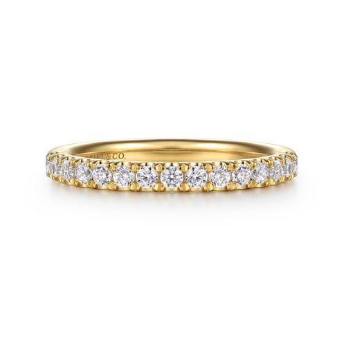 14K Yellow Gold Diamond Wedding Band