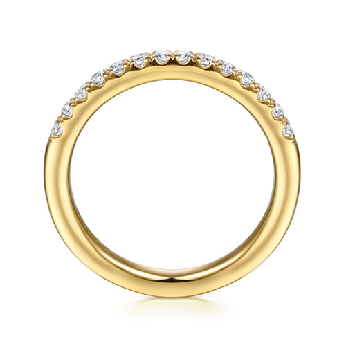14K Yellow Gold Diamond Wedding Band