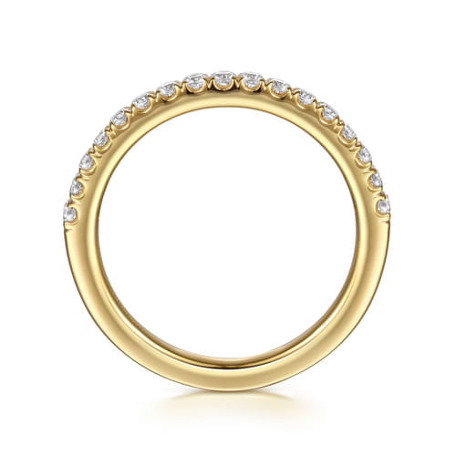 14K Yellow Gold Diamond Wedding Band