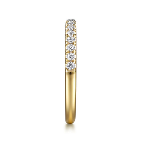 14K Yellow Gold Diamond Wedding Band