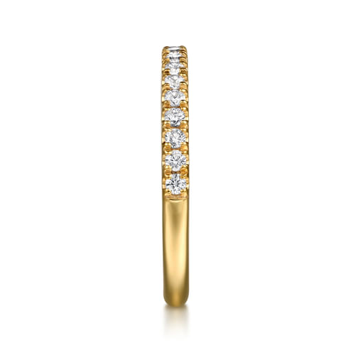 14K Yellow Gold Diamond Wedding Band