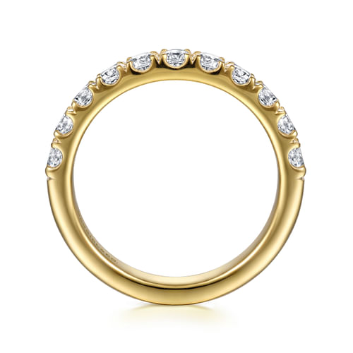 14K Yellow Gold Diamond Wedding Band