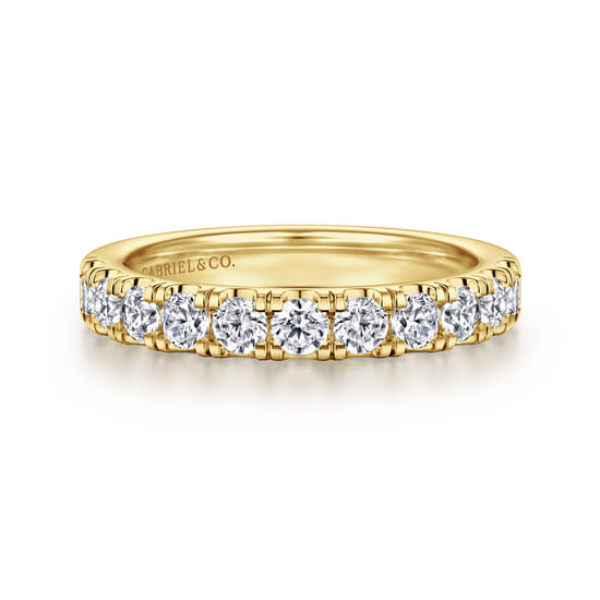 Gabriel - 14K Yellow Gold Diamond Wedding Band