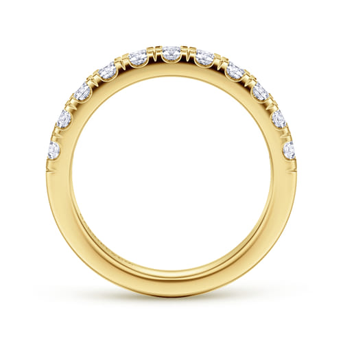 14K Yellow Gold Diamond Wedding Band