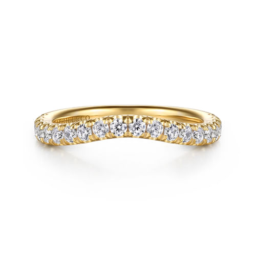 14K Yellow Gold Diamond Wedding Band