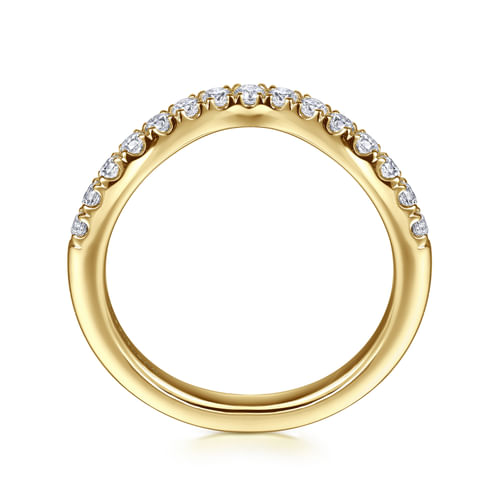 14K Yellow Gold Diamond Wedding Band