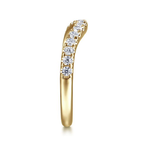 14K Yellow Gold Diamond Wedding Band