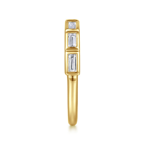 14K Yellow Gold Diamond Wedding Band
