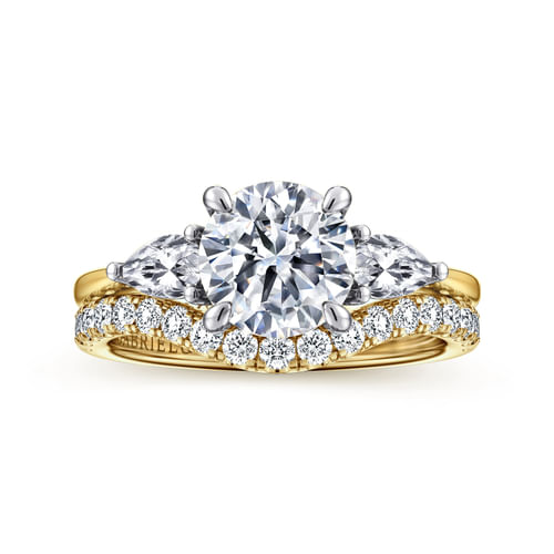 14K Yellow Gold Diamond Wedding Band