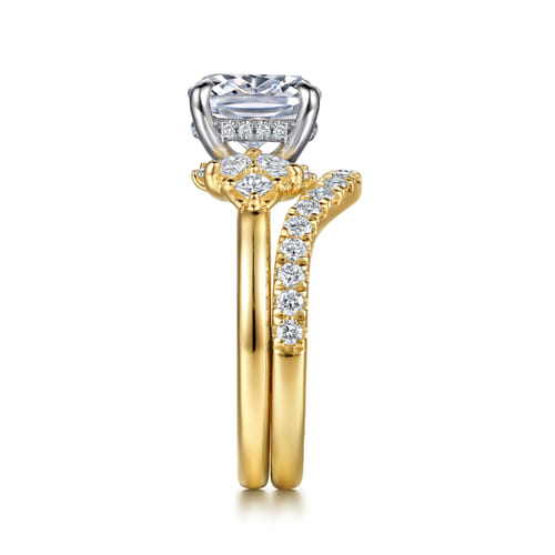 14K Yellow Gold Diamond Wedding Band