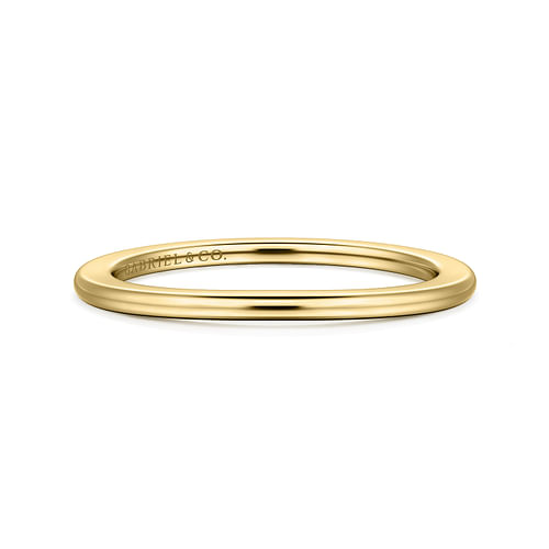 14K Yellow Gold Diamond Wedding Band