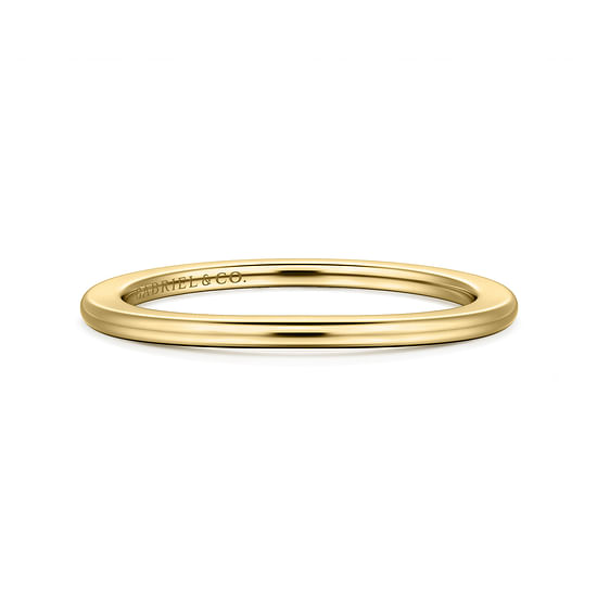 Gabriel - 14K Yellow Gold Diamond Wedding Band