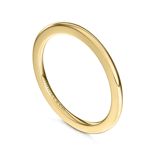 14K Yellow Gold Diamond Wedding Band