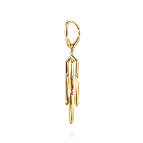 14K Yellow Gold Drop Chandelier Earrings 14K Yellow Gold Drop Chandelier Earrings
