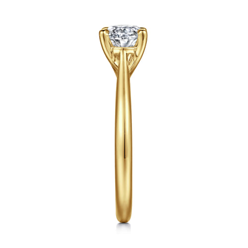14K Yellow Gold East West Oval Solitaire Engagement Ring 14K Yellow Gold East West Oval Solitaire Engagement Ring