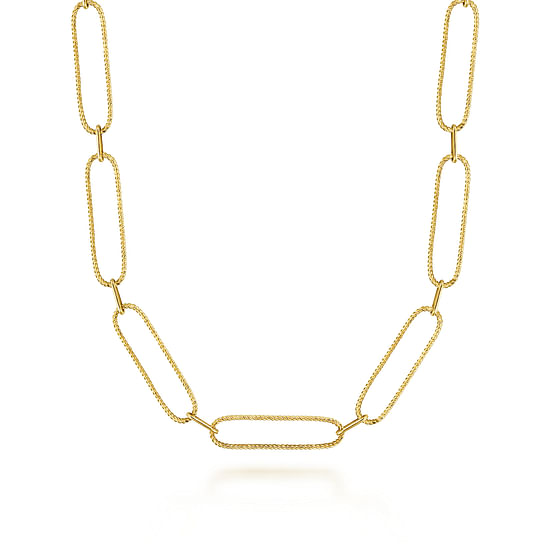 Gabriel - 14K Yellow Gold Large Link Chain Necklace