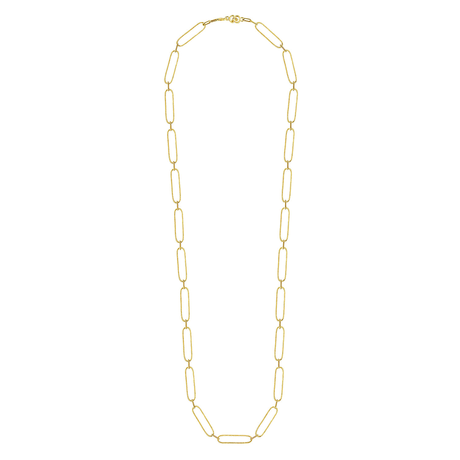 14K Yellow Gold Large Link Chain Necklace