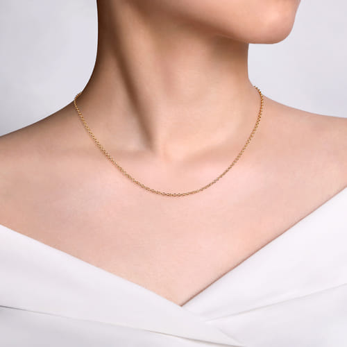 14K Yellow Gold Link Chain Necklace 14K Yellow Gold Link Chain Necklace