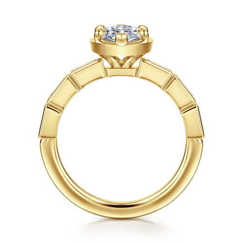 14K Yellow Gold Marquise Shape Diamond Engagement Ring 14K Yellow Gold Marquise Shape Diamond Engagement Ring