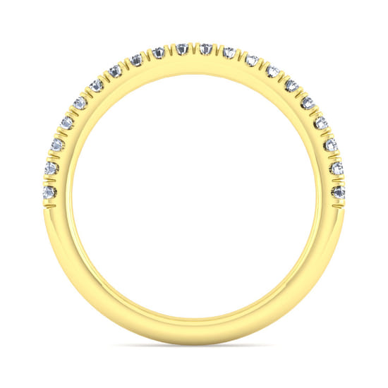 14K Yellow Gold Matching Wedding Band angle 2