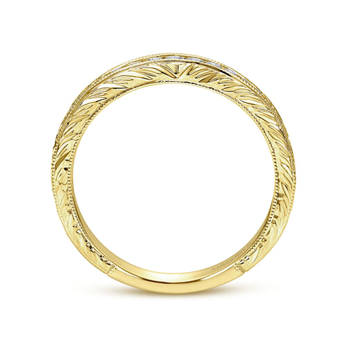 14K Yellow Gold Matching Wedding Band