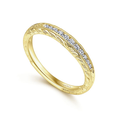 14K Yellow Gold Matching Wedding Band