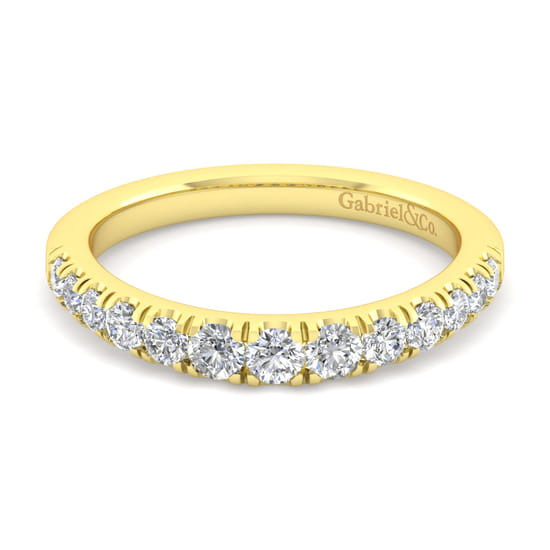 Gabriel - 14K Yellow Gold Matching Wedding Band Gabriel - 14K Yellow Gold Matching Wedding Band