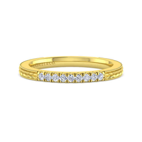 Gabriel - 14K Yellow Gold Matching Wedding Band