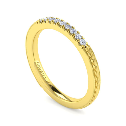 14K Yellow Gold Matching Wedding Band