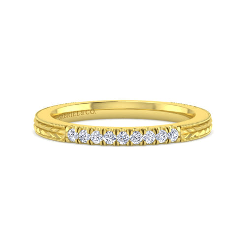 14K Yellow Gold Matching Wedding Band