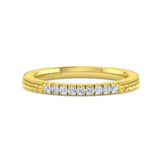 Gabriel - 14K Yellow Gold Matching Wedding Band