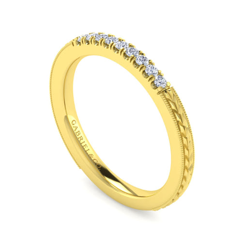 14K Yellow Gold Matching Wedding Band