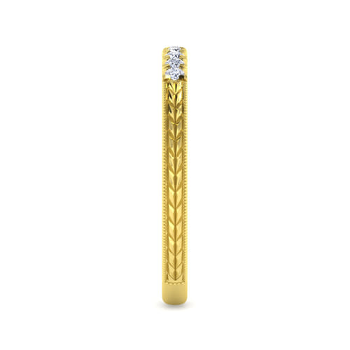 14K Yellow Gold Matching Wedding Band