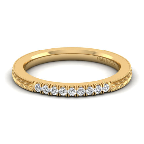 14K Yellow Gold Matching Wedding Band