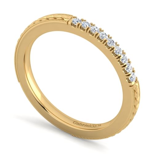 14K Yellow Gold Matching Wedding Band
