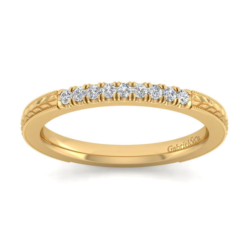 14K Yellow Gold Matching Wedding Band