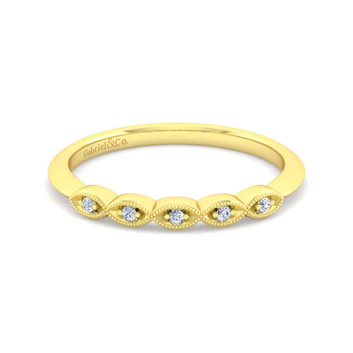 14K Yellow Gold Matching Wedding Band