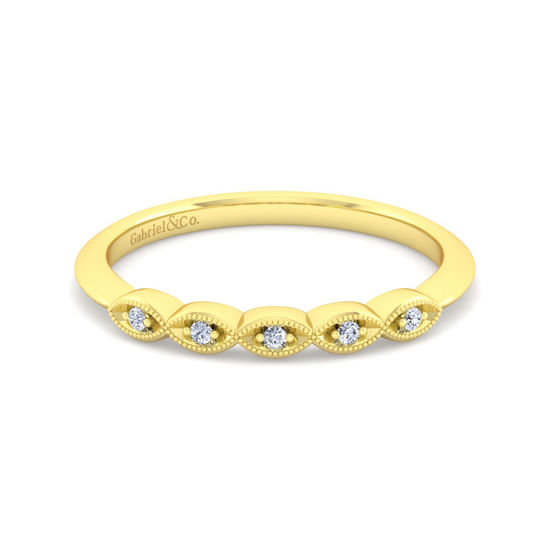 Gabriel - 14K Yellow Gold Matching Wedding Band