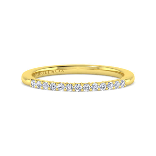 14K Yellow Gold Matching Wedding Band