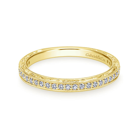 Gabriel - 14K Yellow Gold Matching Wedding Band