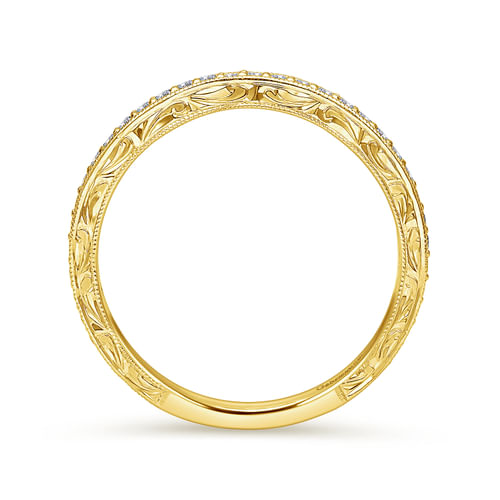 14K Yellow Gold Matching Wedding Band
