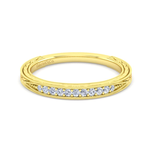 14K Yellow Gold Matching Wedding Band