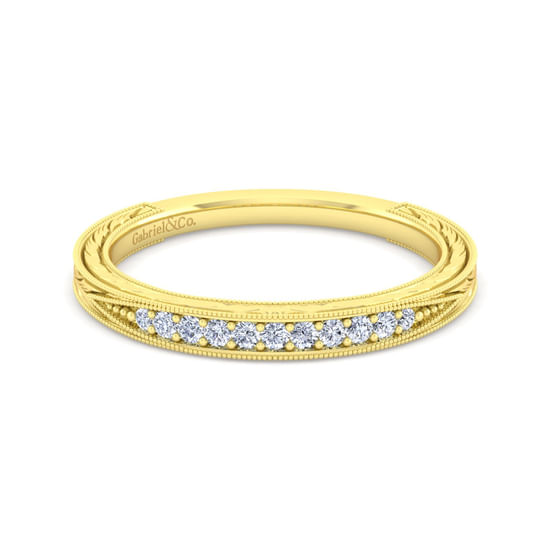 Gabriel - 14K Yellow Gold Matching Wedding Band