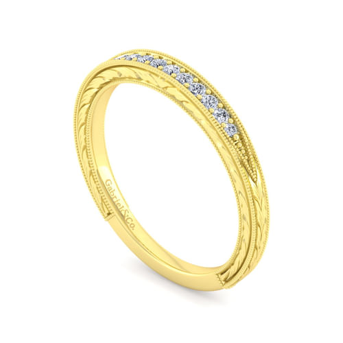 14K Yellow Gold Matching Wedding Band