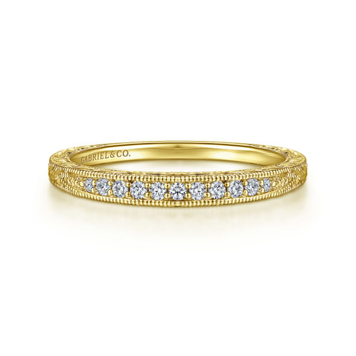 14K Yellow Gold Matching Wedding Band