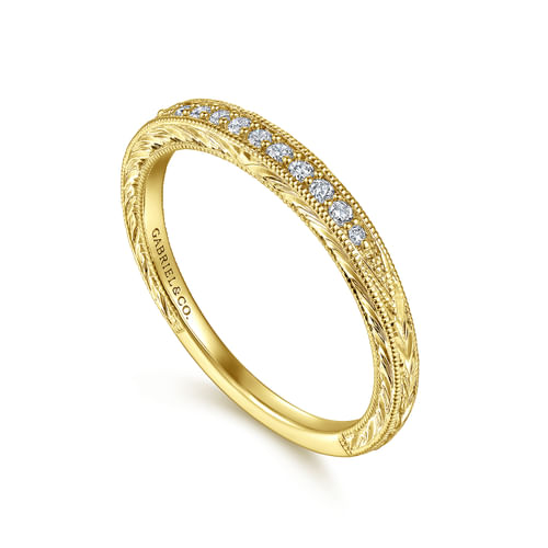 14K Yellow Gold Matching Wedding Band