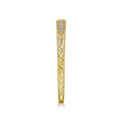 14K Yellow Gold Matching Wedding Band