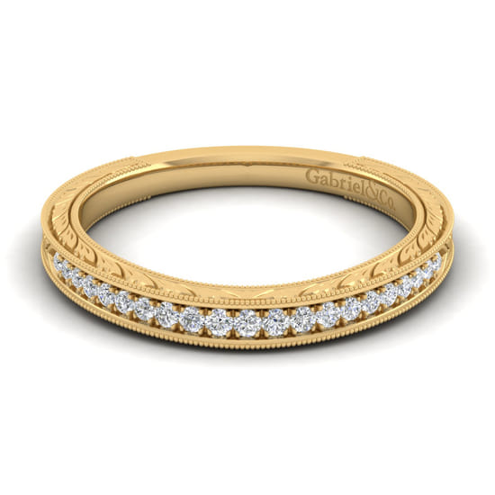 Gabriel - 14K Yellow Gold Matching Wedding Band