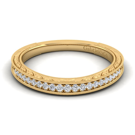 Gabriel - 14K Yellow Gold Matching Wedding Band