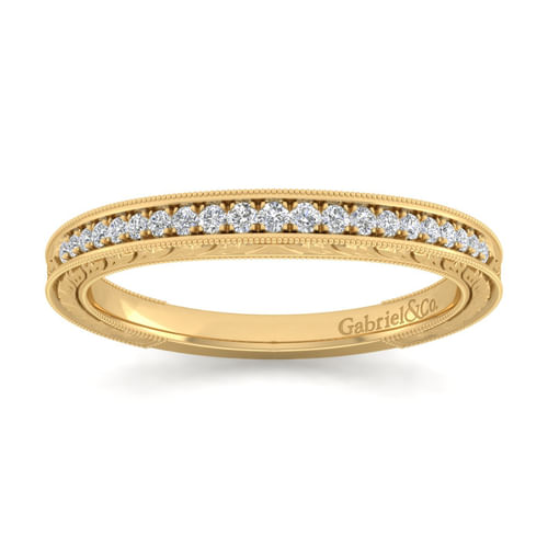 14K Yellow Gold Matching Wedding Band